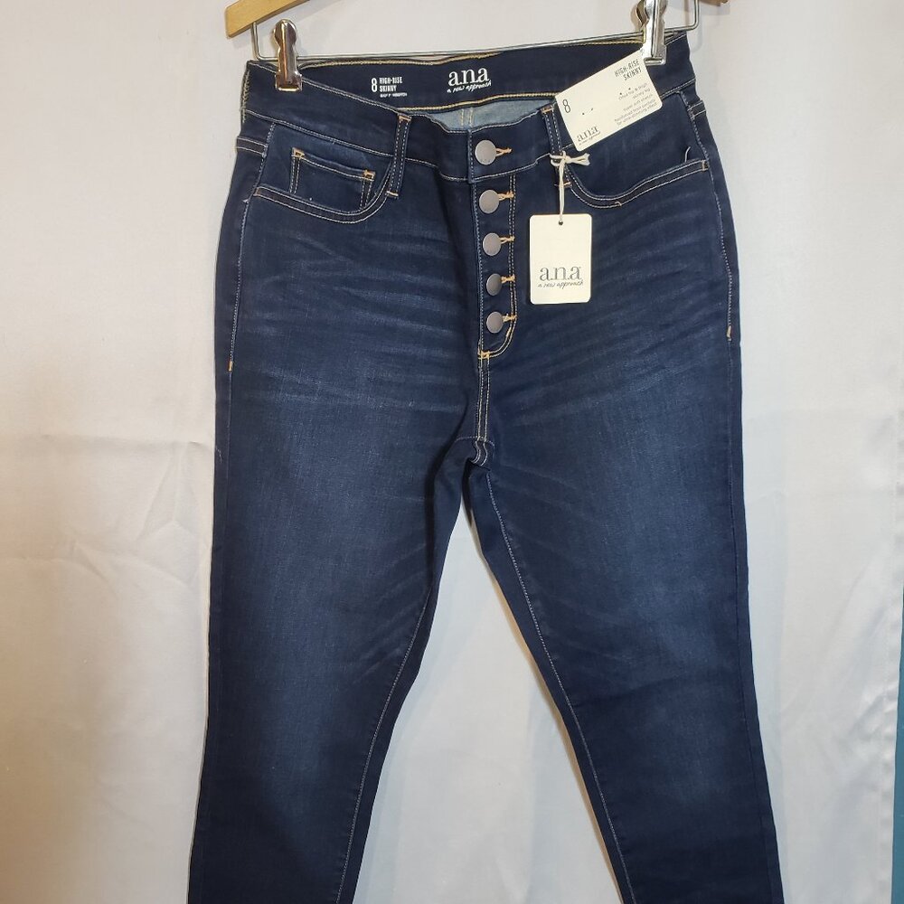 A.n.a dark wash size 8 high waist jeans